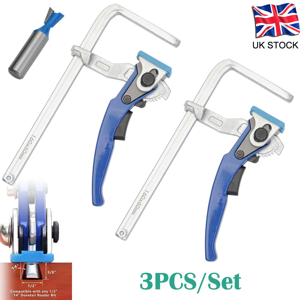 160x60mm Quick Release Dovetail Ratchet Clamp Ratcheting Clamp For Joinery Work