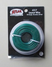 Green Layout Wire 20 Gauge HO N SCALE ATLAS 317 TRAIN TRACKS LAYOUT 50 Feet