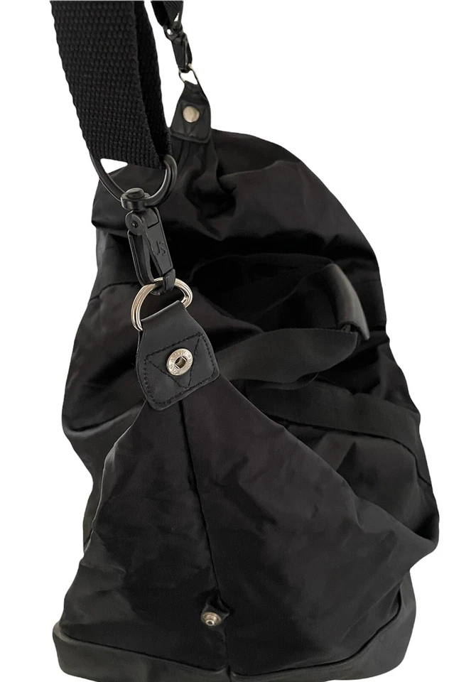 Gap Black Duffel Bag Nylon With Leather And Leather Trimming - Image 2 of 4