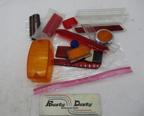 Mixed Lot of Random (Mostly Honda) Tail Light, Reflectors & Marker Lenses
