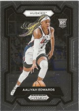 2024 Panini Prizm WNBA Aaliyah Edwards #3 RC Rookie Washington Mystics (A)
