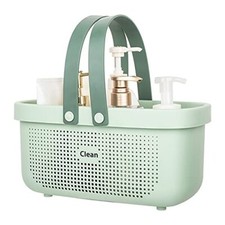 Plastic Storage Basket with Handle Portable Shower Caddy Tote Organizer