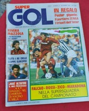 VECCHIE RIVISTE,Rivista super goal  N'10, Novembre 1984,Rivera Mazzola 