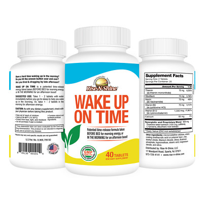 Wake Up On Time - Best Selling Morning Energy & Focus Supplement by Rise-N-Shine