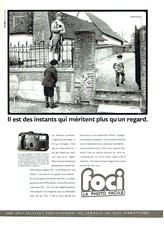 publicité Advertising  1222  1989  Foci   appareil photo Olympus  photovidéo