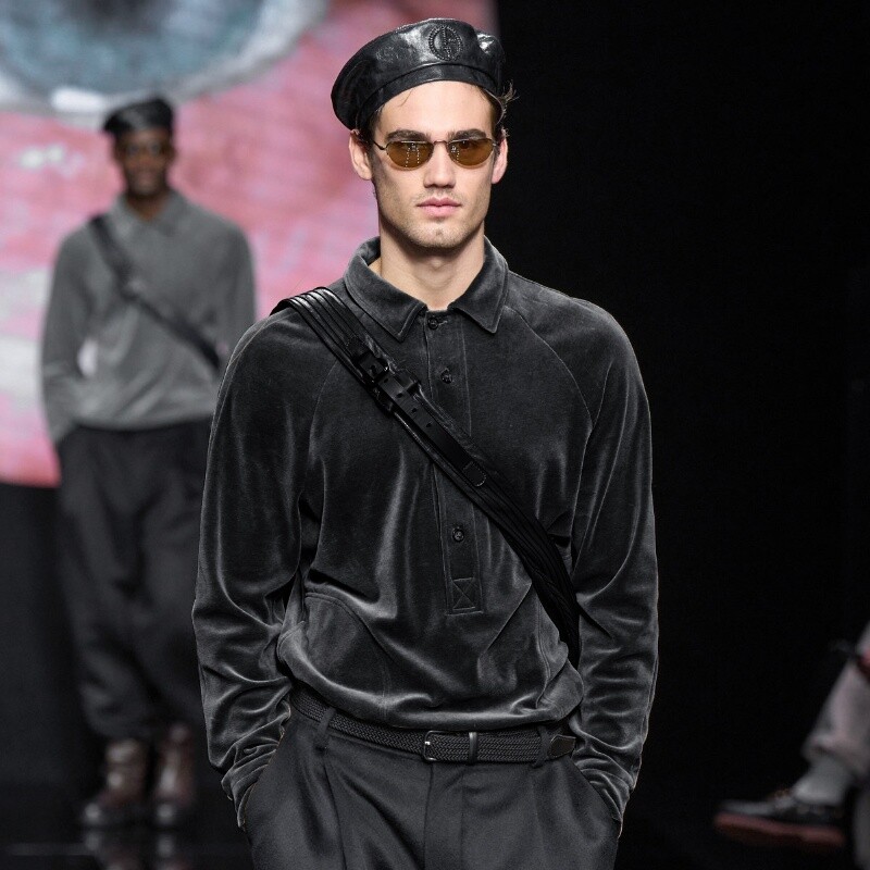 ALTRA Camicia manica lunga scamosciata moda 2025 uomo leggera business casual colletto bavero