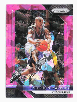2018-19 Panini Prizm Stephon Marbury Pink Ice Prizm Parallel 265 Phoenix Suns