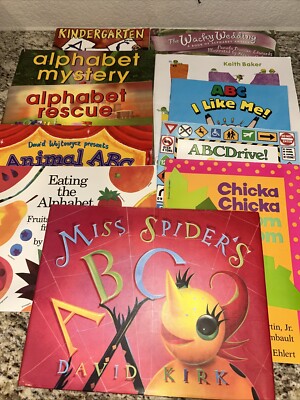 Lot Of 11 ABC Alphabet Books  Teacher Classroom Library  Classic Kids Favorites