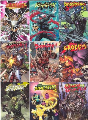 2015 Cryptozoic DC Comics Super-Villains Forever Evil Card Set Of 9! Cover Cards