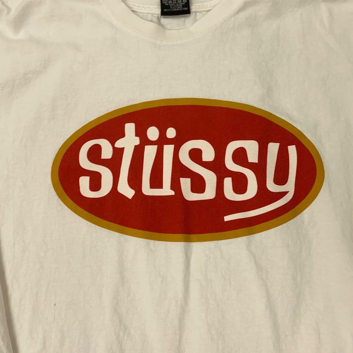 【STUSSY】 Pitstop LS T-Shirt White Stussy Pitstop LS Tee Mens XXL White Pit Stop Long Sleeve | eBay