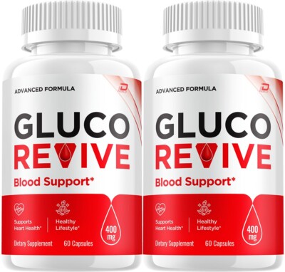 (2 Pack) Gluco Revive Capsules - GlucoRevive All Natural, Glyco Optimizer