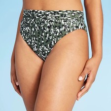 Shade  Shore High Waist Extra Cheeky Bikini Bottoms Small