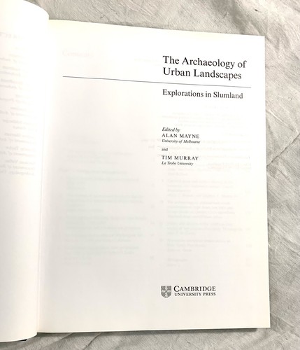 ARCHAEOLOGY OF URBAN LANDSCAPES: EXPLORATIONS IN SLUMLAND By Alan Mayne & Tim - Picture 7 of 12