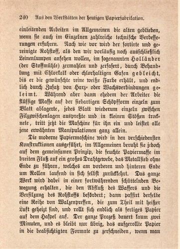 H. Harden: Papier Papierfabrikation im 19. Jh. - Hist. Bericht v. 1885 SEHR RAR! - Bild 3 von 4