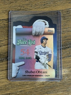 2025 Topps Holiday Shohei Ohtani The Nice List Die-cut Insert MNL-1 Dodgers