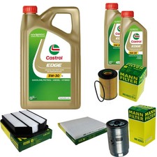 INSPEKTIONSKIT FILTER CASTROL 7L ÖL 5W30 für KIA Carens III UN 2.0 CRDi 135