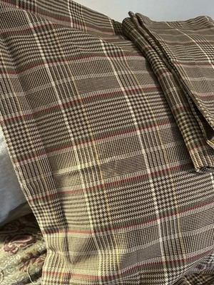 Daniel Stuart Studio Classic plaid Made Canada Euro European Shams Set 2