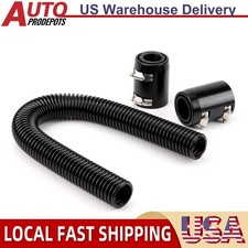 Universal 24 Stainless Steel Radiator Flexible Coolant Water Hose Caps Kit