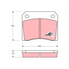 Plaquette de frein Peugeot 404