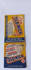 Old Nick Candy Bar Bobtail Matchcover Lot 718 No Tariff Fee