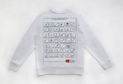 Tom Sachs McDonald's Crewneck Sweatshirt size Large from Equipment, 2018 Artwork