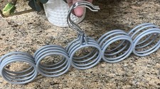 4 PC Metal grey coated 5 ring scarf tie hanger Multifunctional Organizer 4Closet