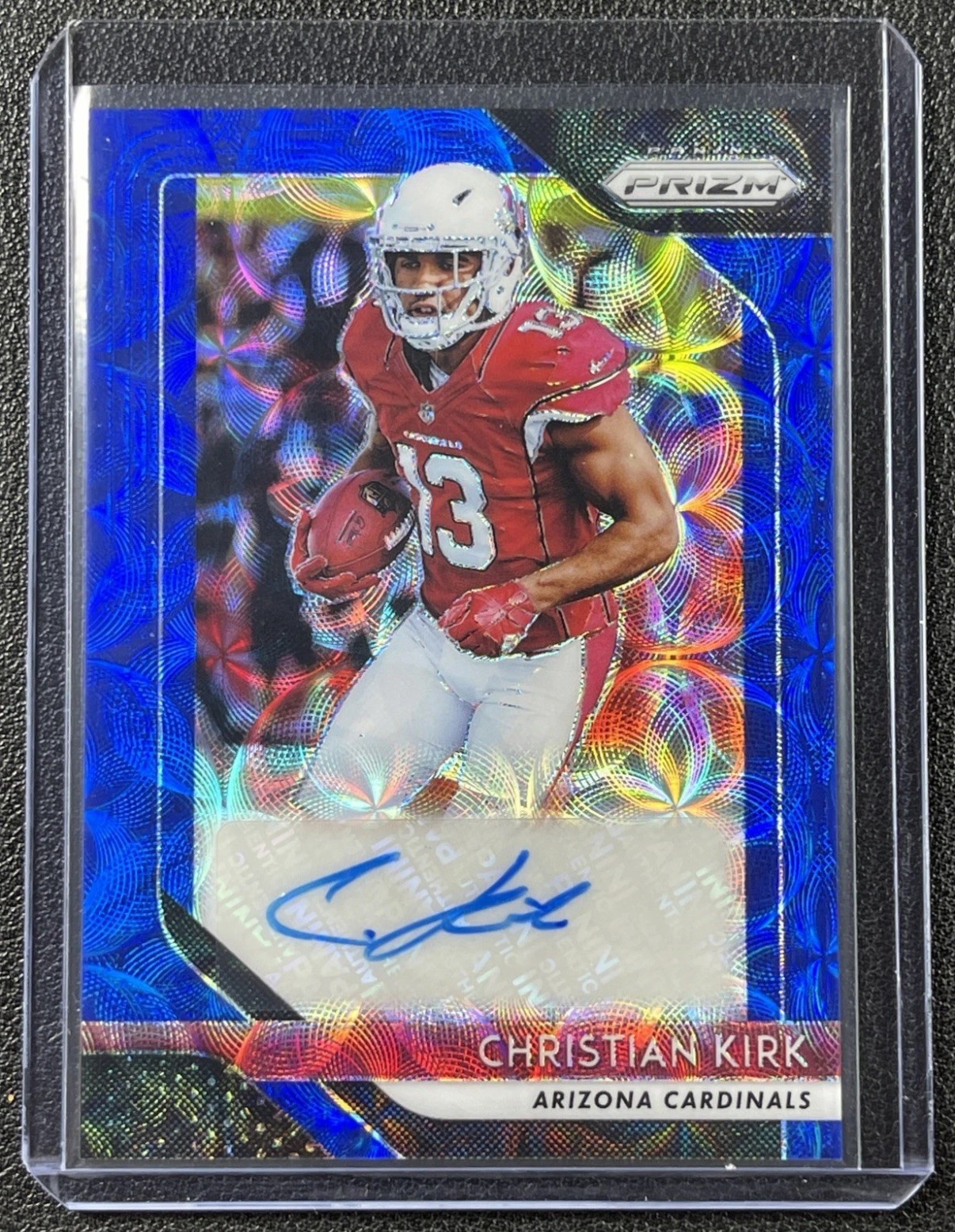 CHRISTIAN KIRK 2018 PANINI PRIZM  ROOKIE AUTO BLUE SCOPE RC 21/25