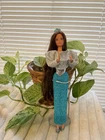VTG Jewel Secrets Whitney  Doll 1986 ~ Original Outfit, Shoes & Tiara ~Stand 💍