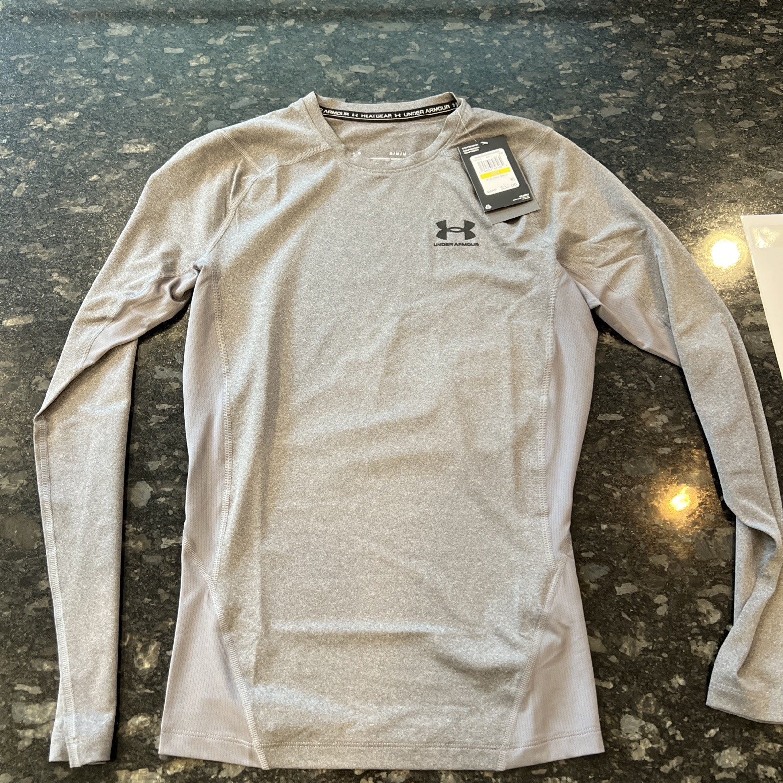 Under Armour Men's Long Sleeve Compression T-Shirt Medium Gray