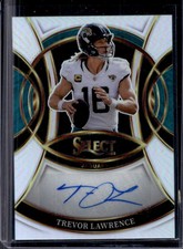 2025 Panini Select Trevor Lawrence Signatures Silver Prizm Auto #SP-TLE Jaguars