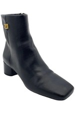 Franco Sarto Women's Noah Leather Heeled Ankle Boot Black