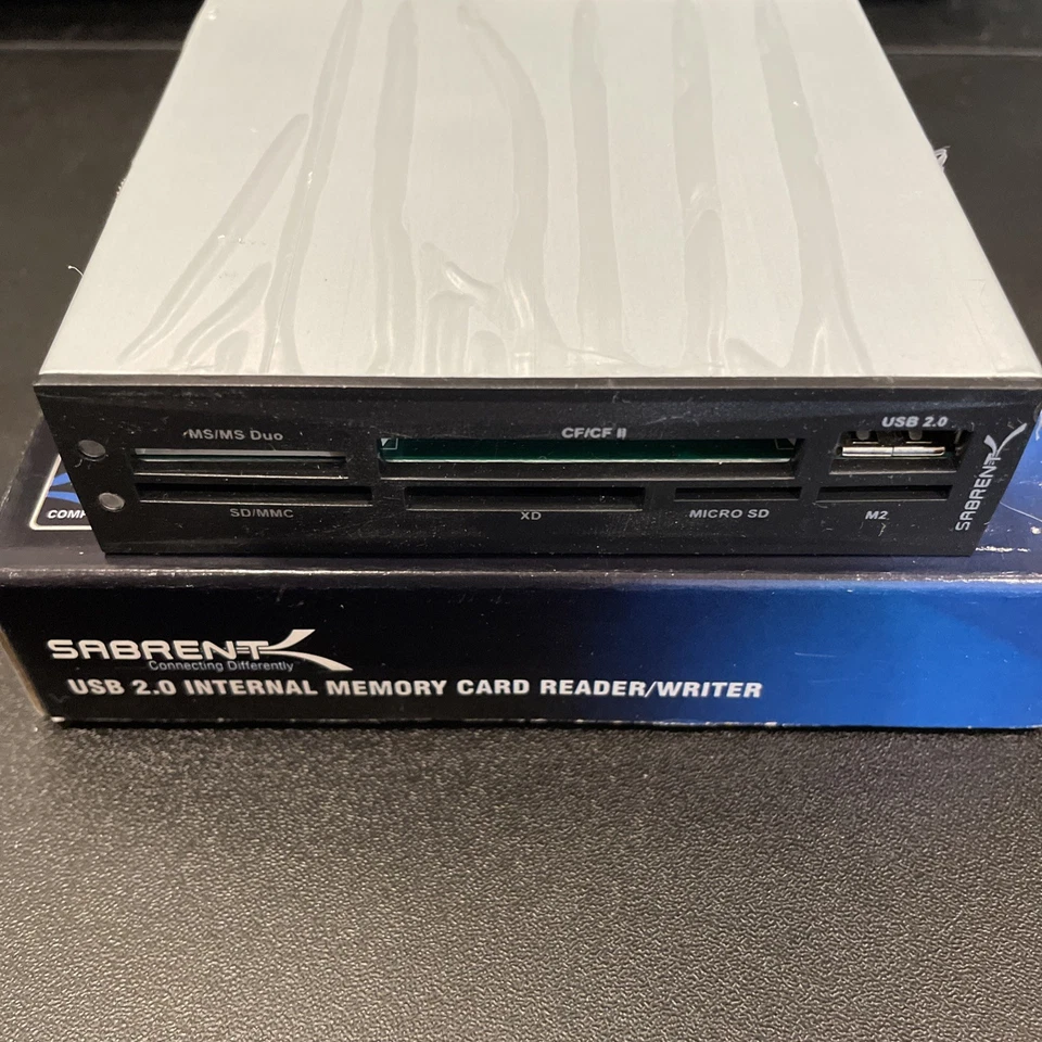 Sabrent Internal Multi Card Reader/Writer M2 XD SD/MMC MICRO SD CF/MD MS USB2.0 - Image 3 of 4