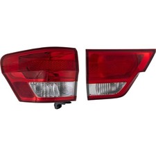 Tail Light Set For 2011-2013 Jeep Grand Cherokee Lh Inner Outer Halogen Assembly
