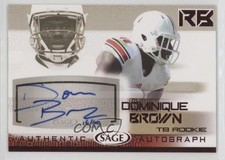 2015 Sage Auto 16/40 Dominique Brown #A6 Auto 1dm4