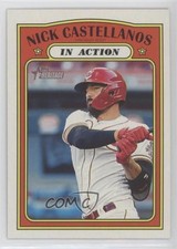 2021 Topps Heritage In Action Nick Castellanos #126 0d9n