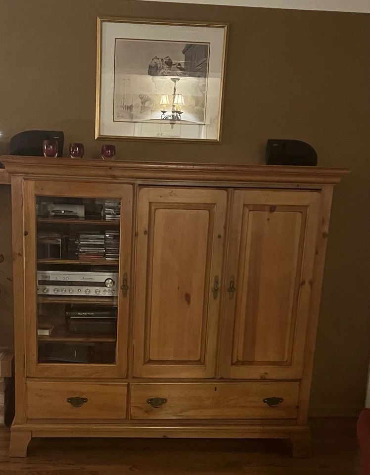 Media Cabinet Coffee Bar Armorie Storage - Image 3 of 3