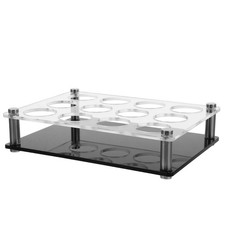 Shot Glasses Server Acrylic Cup Holder Shot Glasses Serving Tray for Whiskey