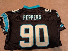 Reebok Julius Peppers #90 Carolina Panthers NFL Replica Jersey Black XL
