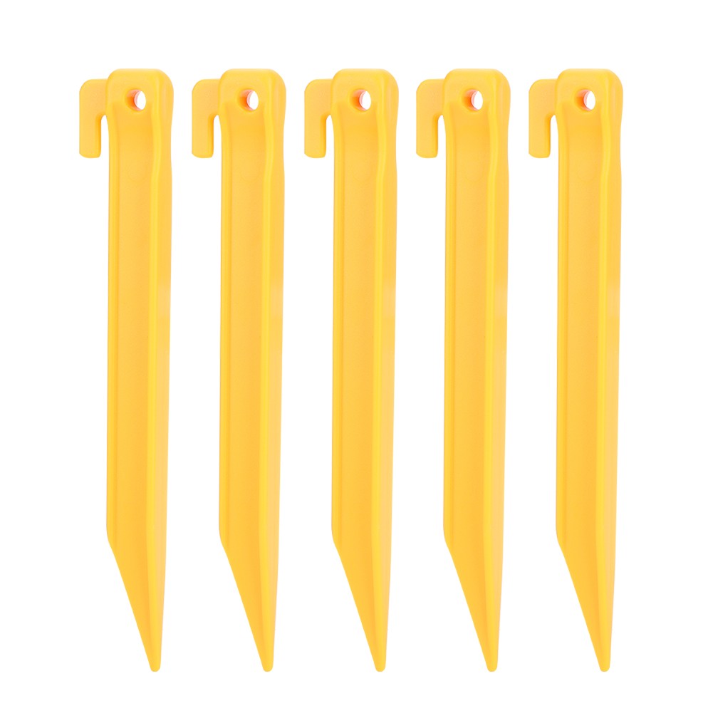 (S)5Pcs Durable Nylon Camping Awning Canopy Tent Peg Stake Nail Accessory HG