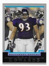 2004 Bowman Rookie Dwan Edwards Baltimore Ravens Football Card #179 RC. rookie card picture