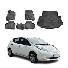 OMAC Classic 1st, 2nd Row & Cargo Black Floor Mat & Cargo Liner Set