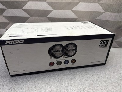 Rigid Industries 360-Series 36205 Round LED Lights 6'' Driving (Red Backlight)