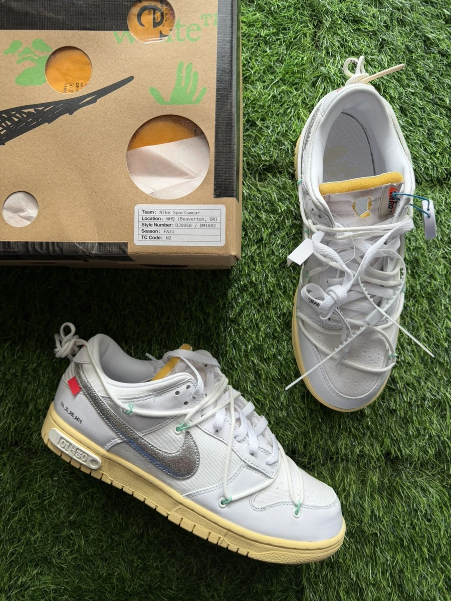Las mejores ofertas en Nike Off-White x Dunk Low Lot 01 of 50 | eBay