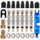 Presta Valve Core Tool Set Valve Repair Tubeless Brass Valve Core Replacement