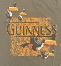 Vintage Official Guinness Beer Shirt XL Toucan