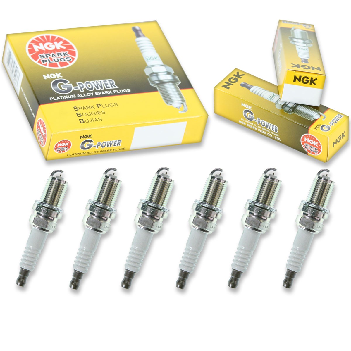 6 pcs NGK G-Power Spark Plugs for 2001-2006 Kia Optima 2.7L 2.5L V6 - Engine sh