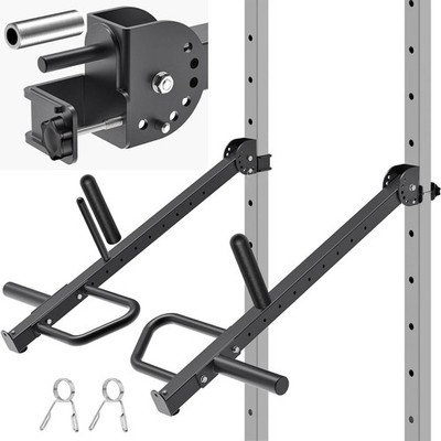 Lever Arms Heavy Duty Jammer Arms 2'' x 2'' Power Racks Adjustable 600 lbs Gym