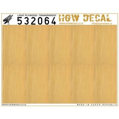 HGW 532064 1:32 helles Sperrholz transparent | ohne Gitter | Platte: A5