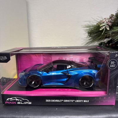 Jada Pink Slips 1:24 2020 Liberty Walk Corvette Diecast Car Blue VHTF (in hand)