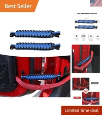 Dual Handmade Paracord Door Limiting Straps, 550 lbs Capacity for Jeep Wrangler